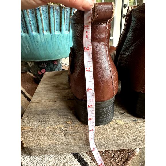 Delli Aldo Gustavo Leather Ankle Dress Boots Mens SZ 8.5 Chelsea Side Zip Formal - Picture 8 of 12